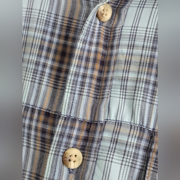 Columbia Titanium Men's Large Blue Plaid Shirt 69724 - Picture 5 of 16